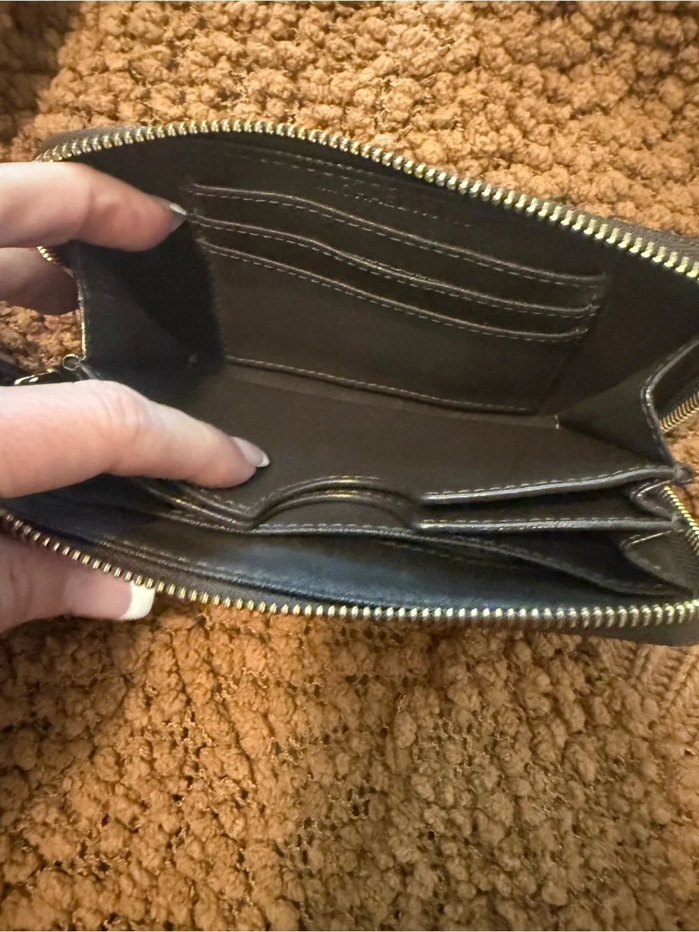 Michael Kors Black and Brown Signature Wallet & Wristlet Set